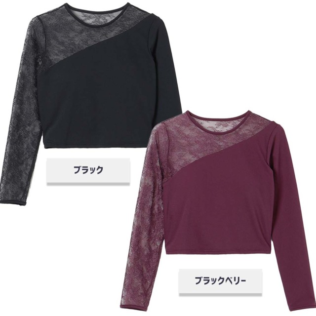 【新品】チャコット レースコンビトップ Mサイズ ブラック チャコット】レースコンビトップ トップス 東京ヨガウェア