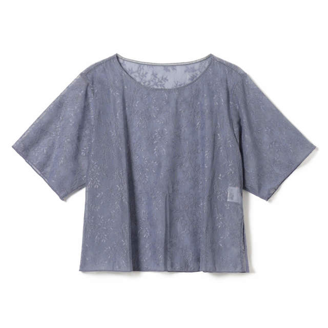 チャコット】レース調ニットTシャツ トップス 東京ヨガウェア