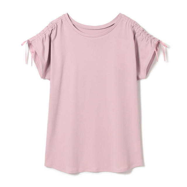 チャコット】ギャザーリボンTシャツ トップス 東京ヨガウェア