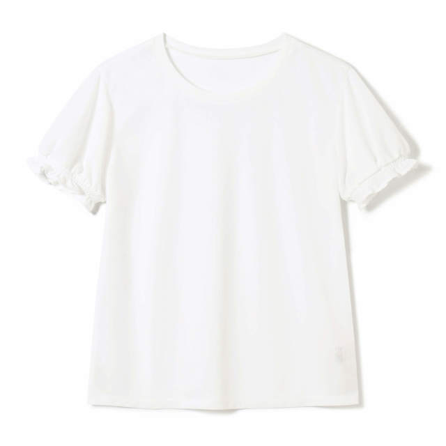 シアージャガードパフスリーブクロップドTシャツ（Tシャツ