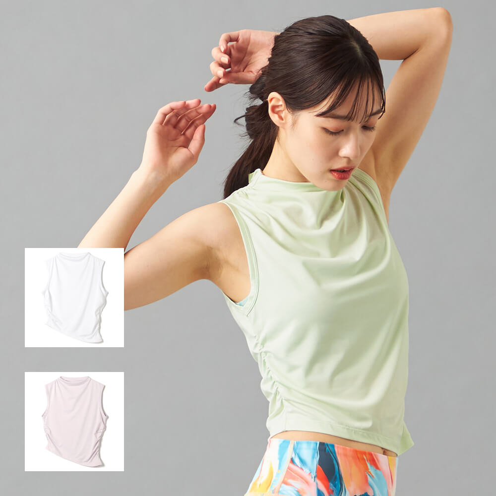 Chacott ドライストレッチノースリーブTシャツ