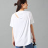 【チャコット】ドライストレッチカットアウトTシャツ