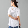 【チャコット】ドライストレッチカットアウトTシャツ