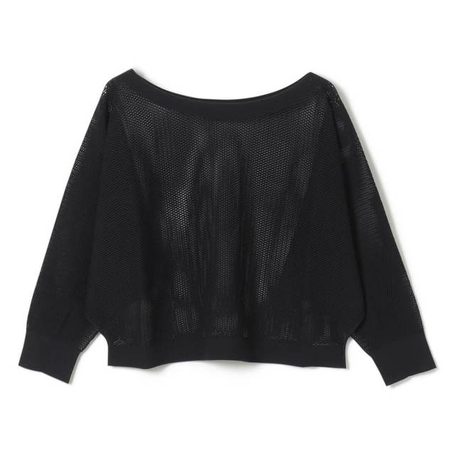 チャコット】7分袖メッシュニットTシャツ トップス 東京ヨガウェア