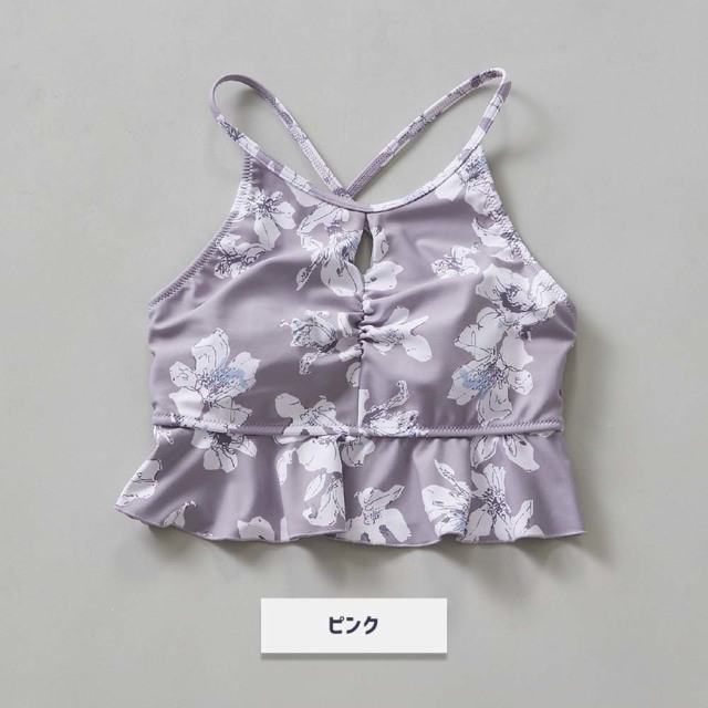 ジュリエ】優木まおみコラボ商品|Beige flower プリントブラ