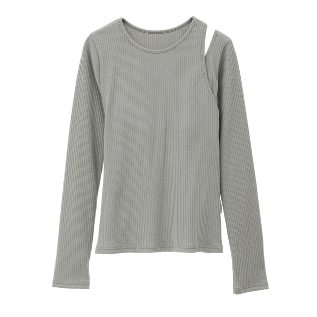 ジュリエ　リブロングスリーブプルオーバー 50%OFF【ジュリエ】リブロングスリーブプルオーバー トップス